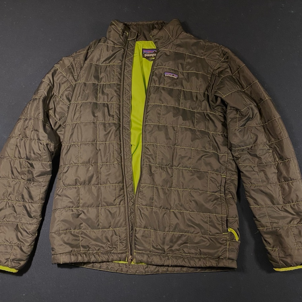 Patagonia Gray Kids XXL Nano Puff Jacket